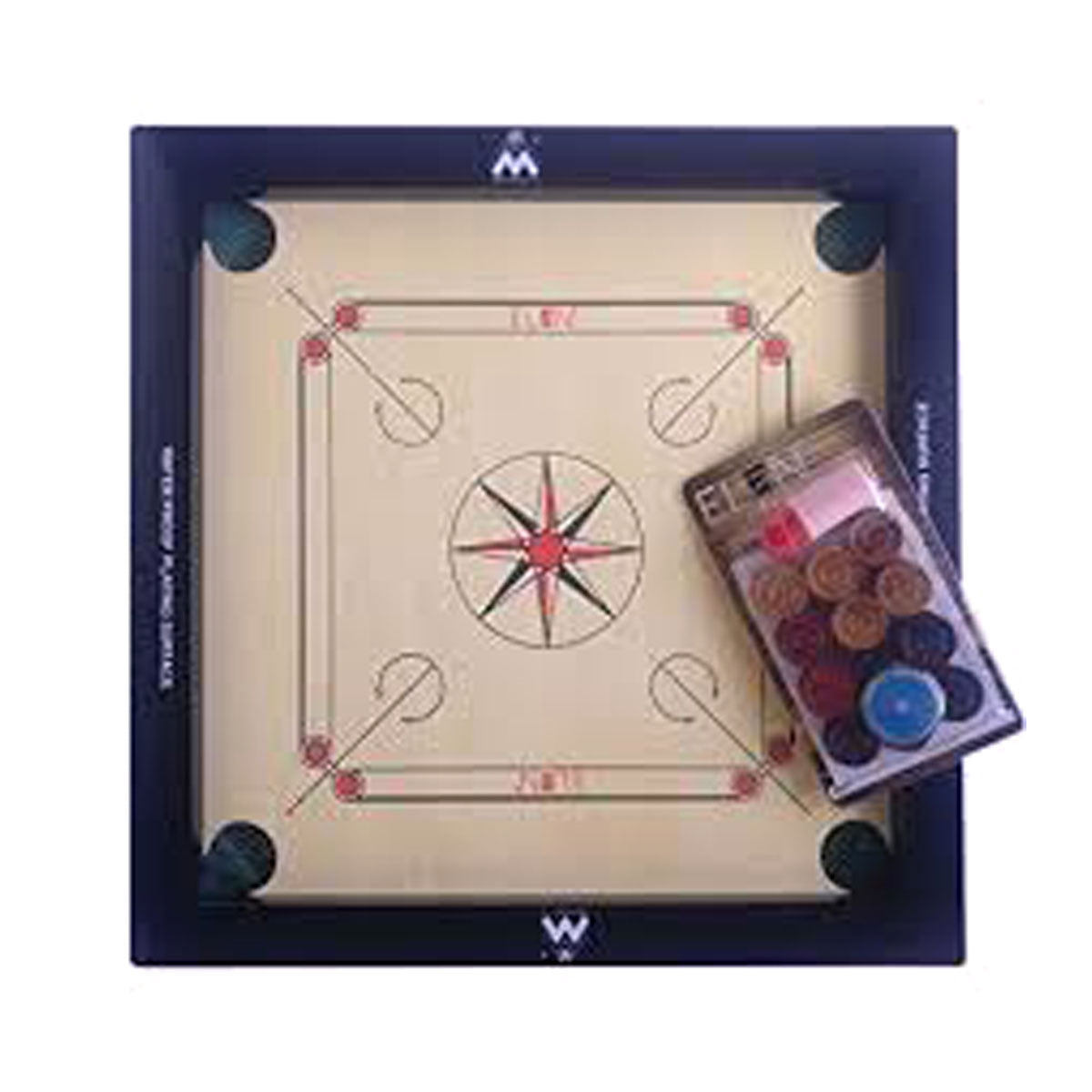 لعبة لوح الكيرم مقاس CB-18 (18X18X1_5")