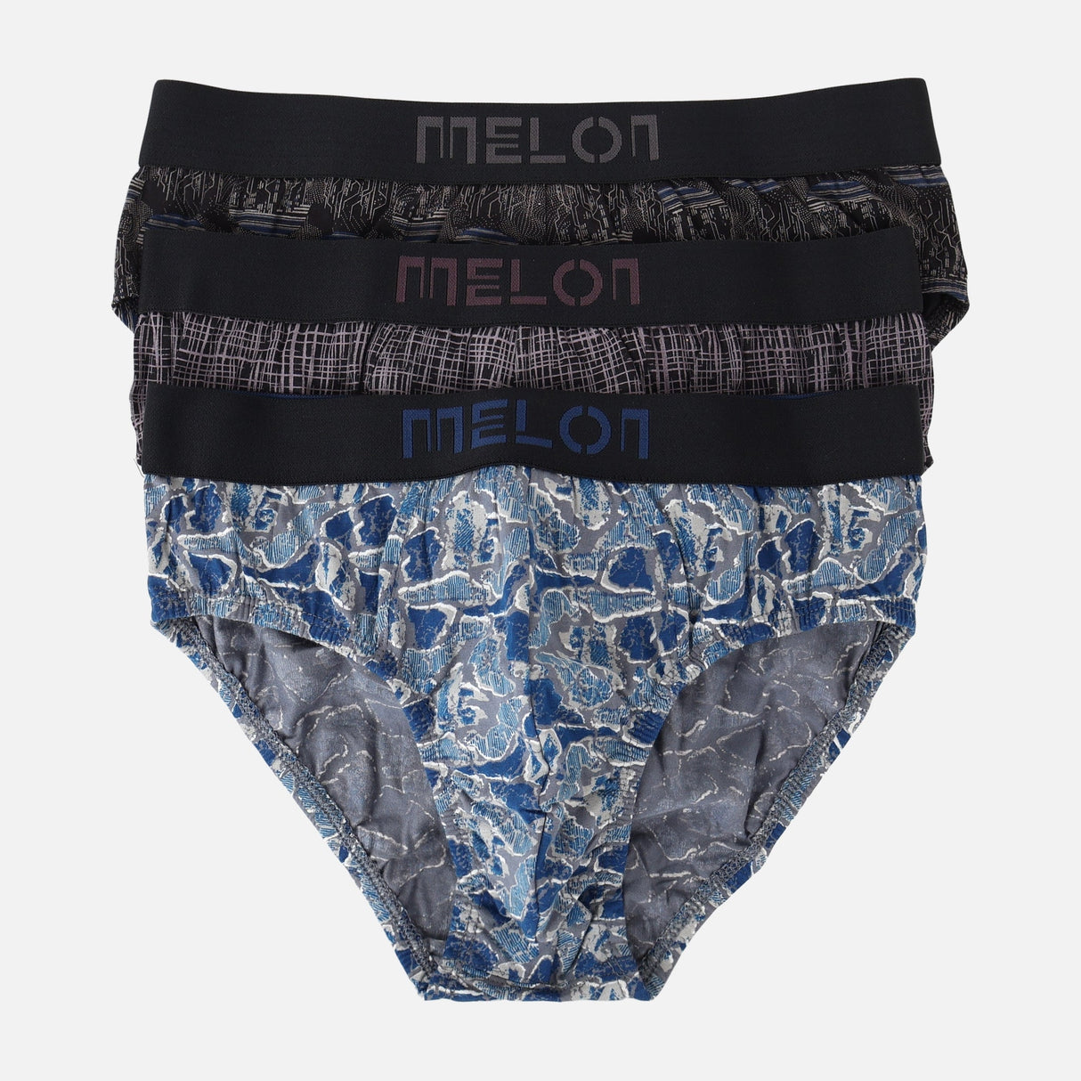 Men Innerwear Printed Brief 3 Pieces