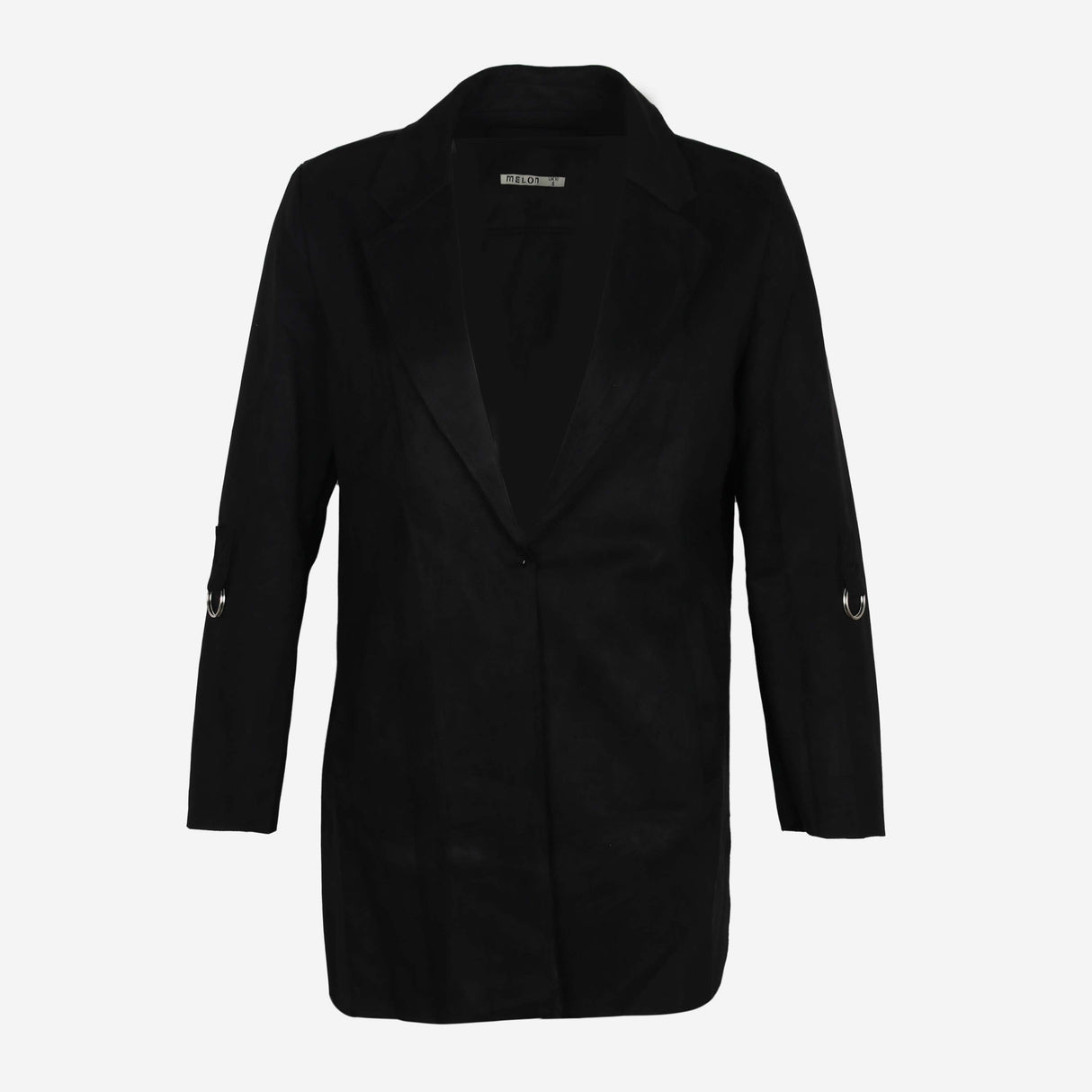 جاكيت نسائي بأكمام طويلة من الجلد الصناعي