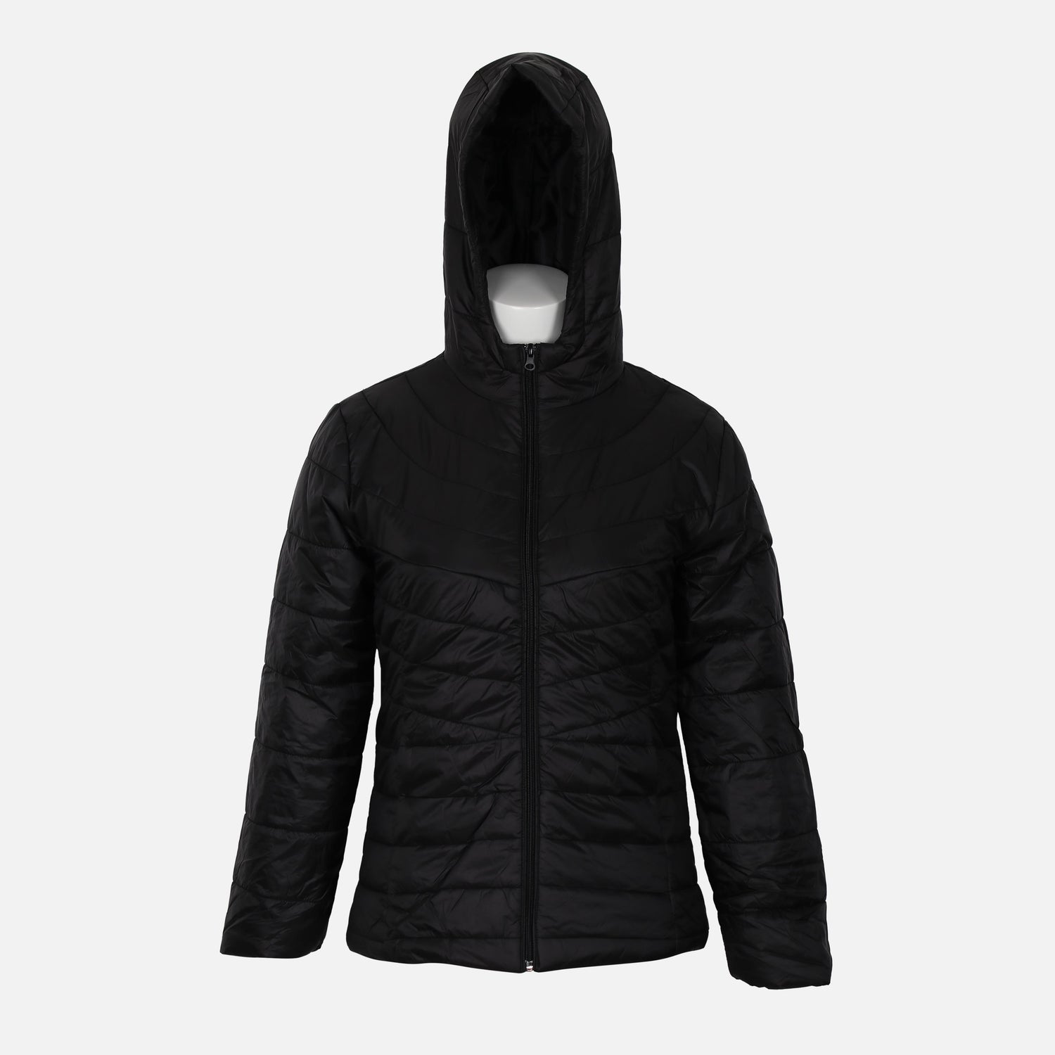 LADIES PUFFER JACKET WITH HOOD