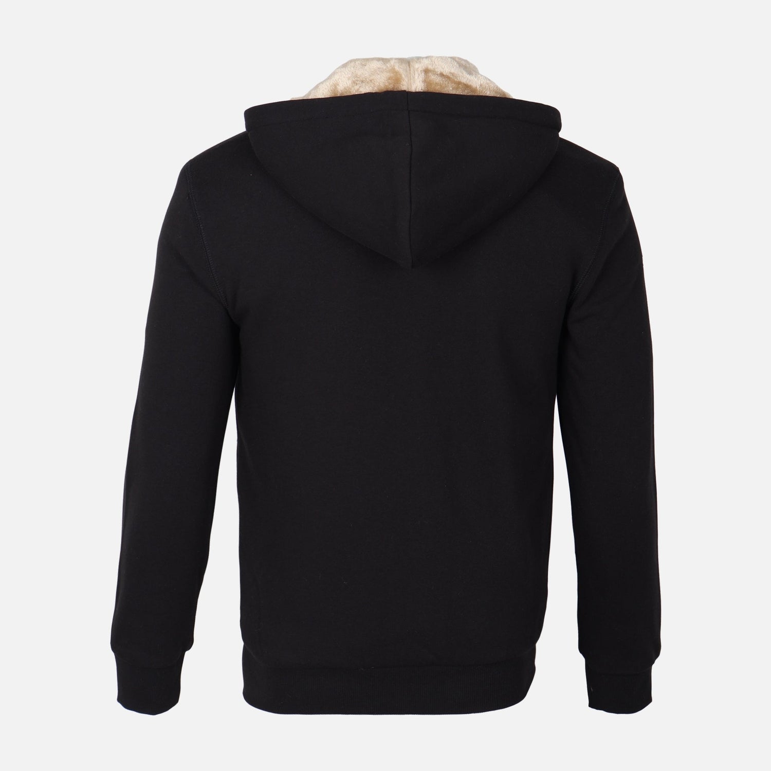 MEN HOODED FUR CARDIGAN