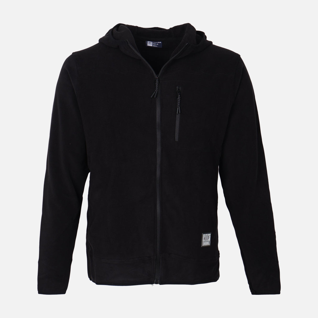 MEN FLEECE HOODED CARDIGAN