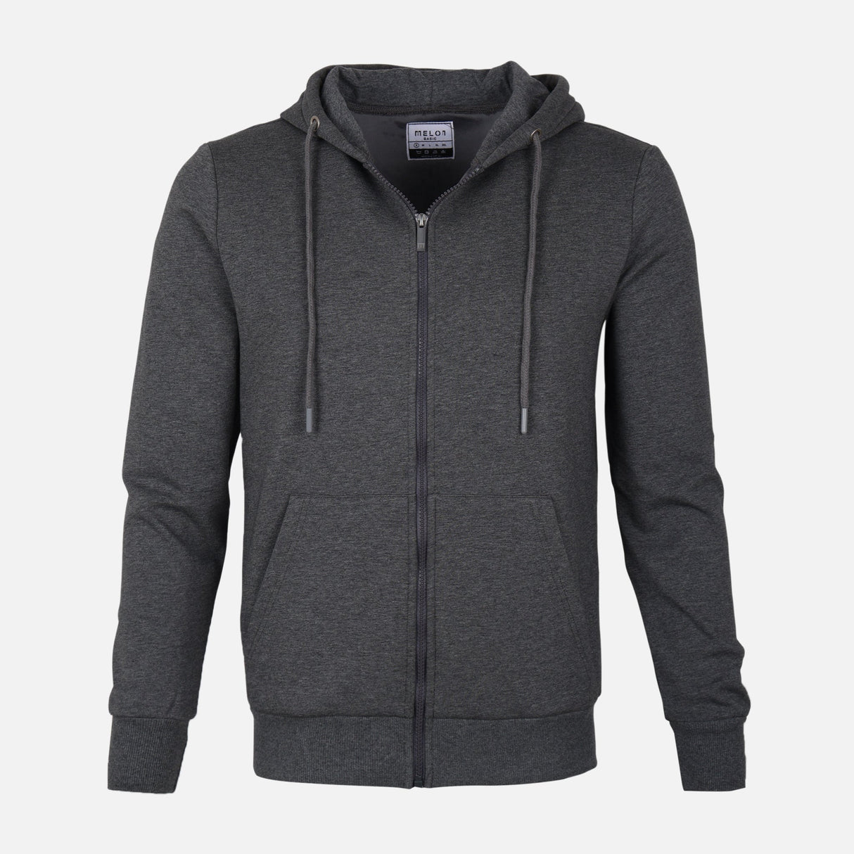 MEN BASIC HOODED CARDIGAN