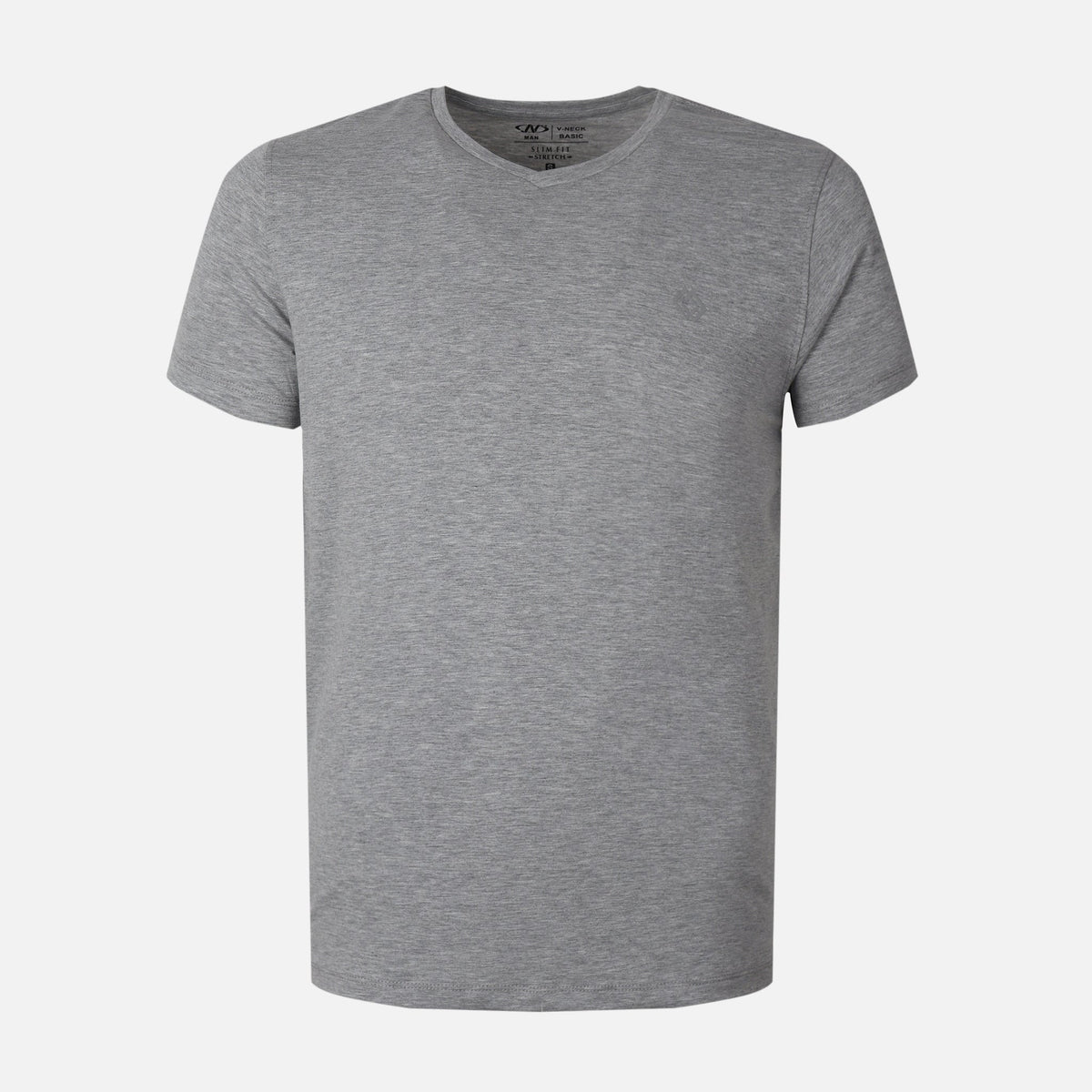Men Spandex T-Shirt V-Neck