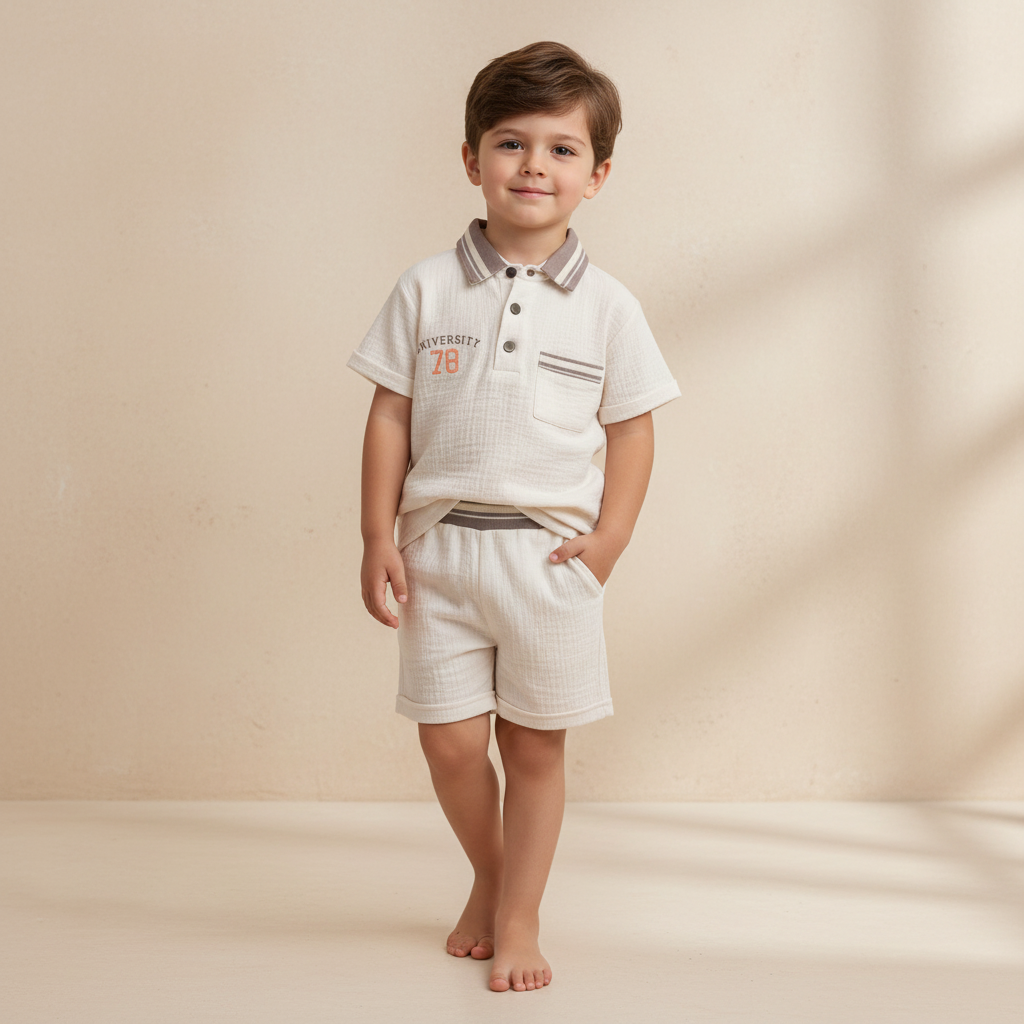 Boys 2 Pieces Set Polo & Short