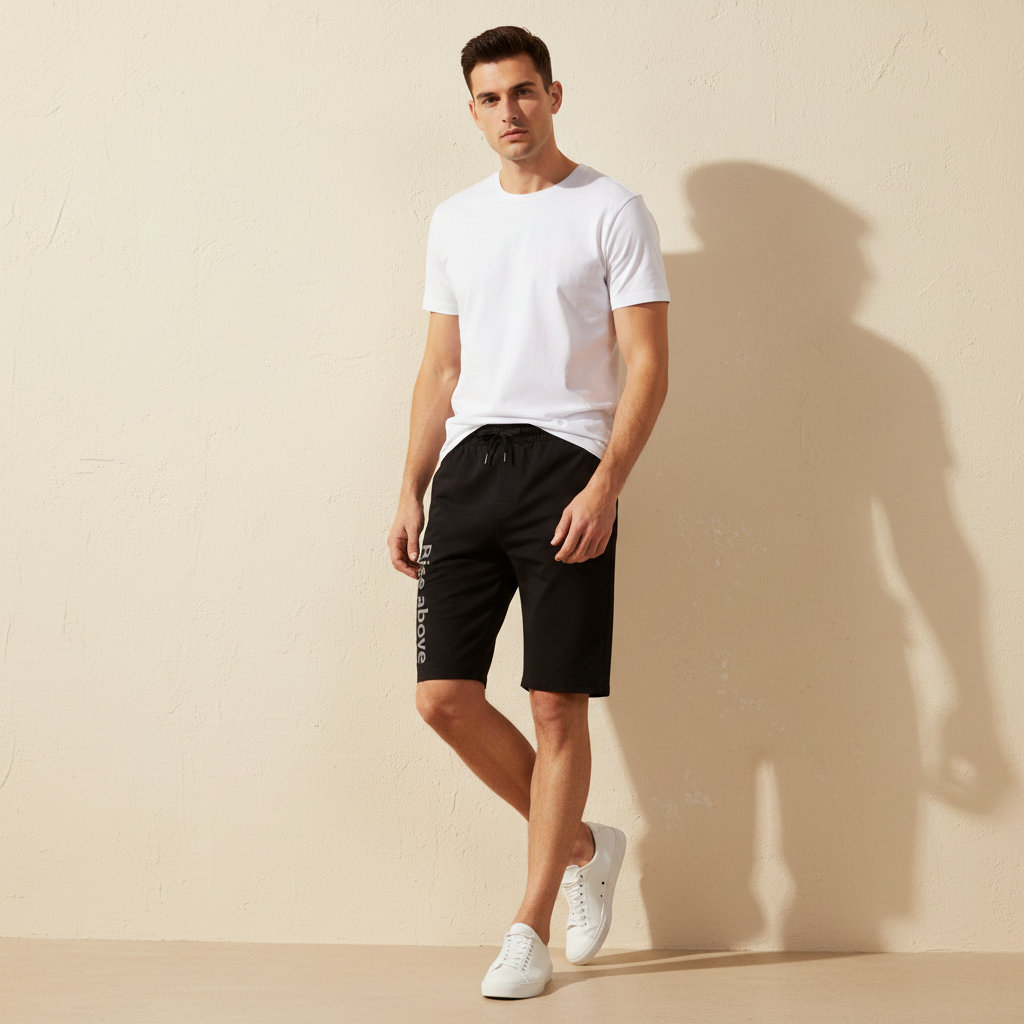 Men Jogging Bermuda Regular Fit