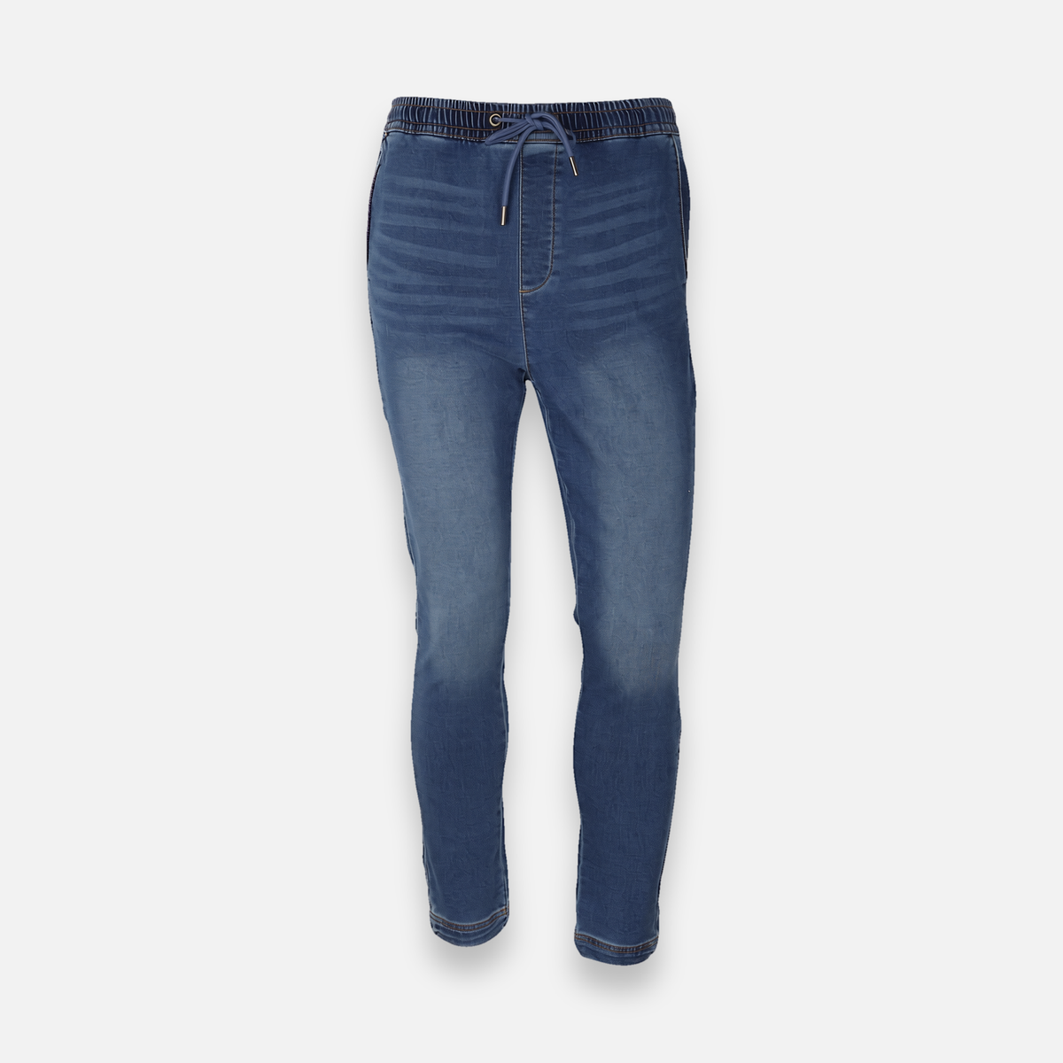 Men Knitted Denim Jogger Pant