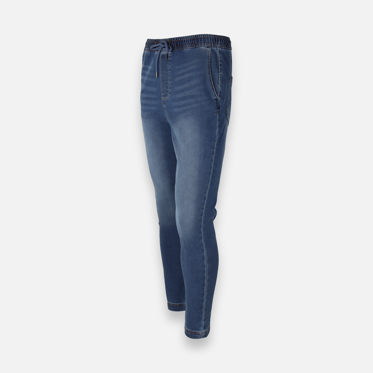 Men Knitted Denim Jogger Pant