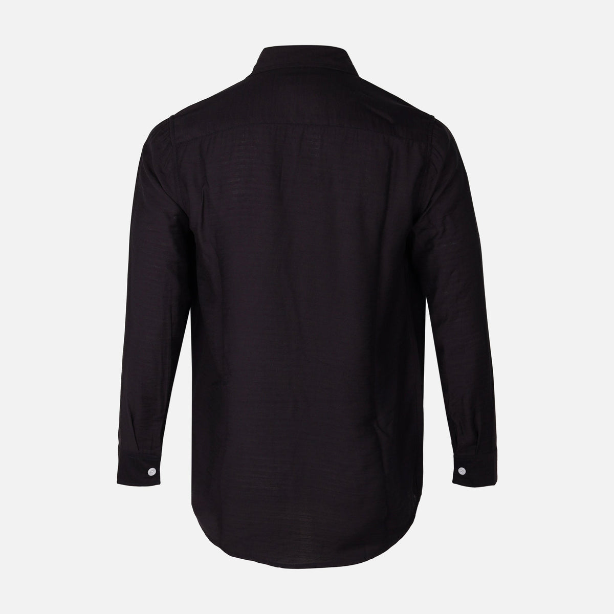 Men Woven Long Sleeve Plain Shirt