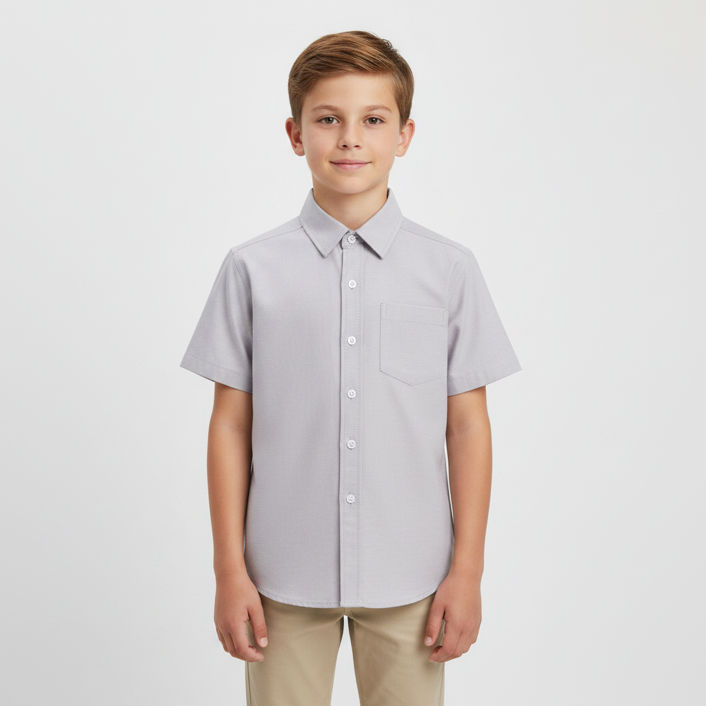 Boys Oxford Shirt Short Sleeve