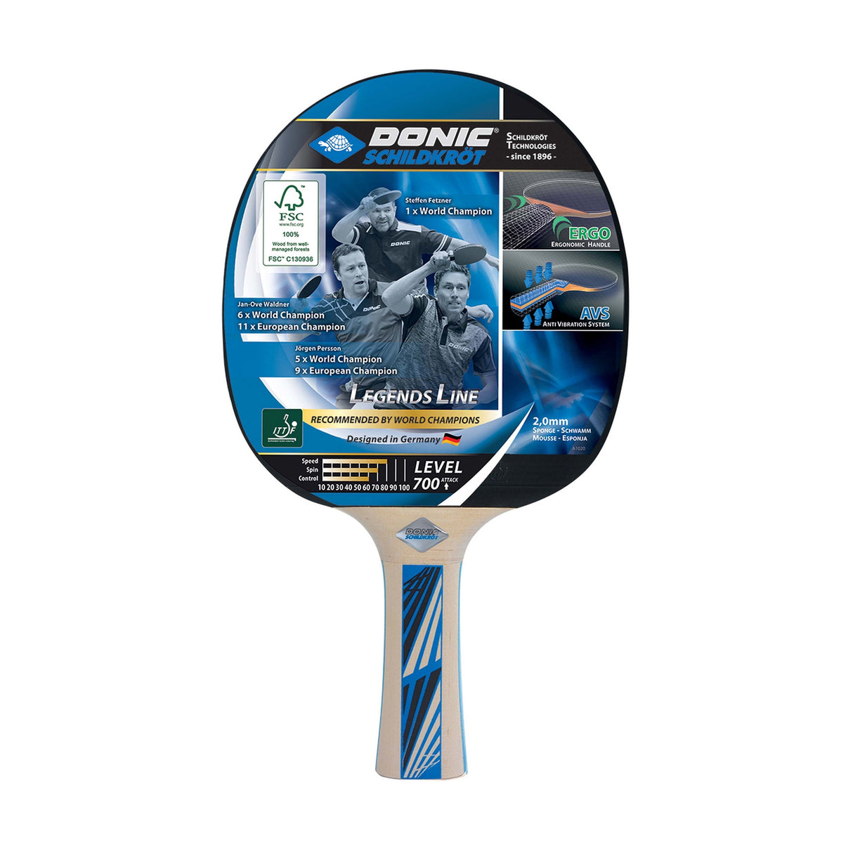 دونيك مضرب تنس طاولة قطعة واحدة