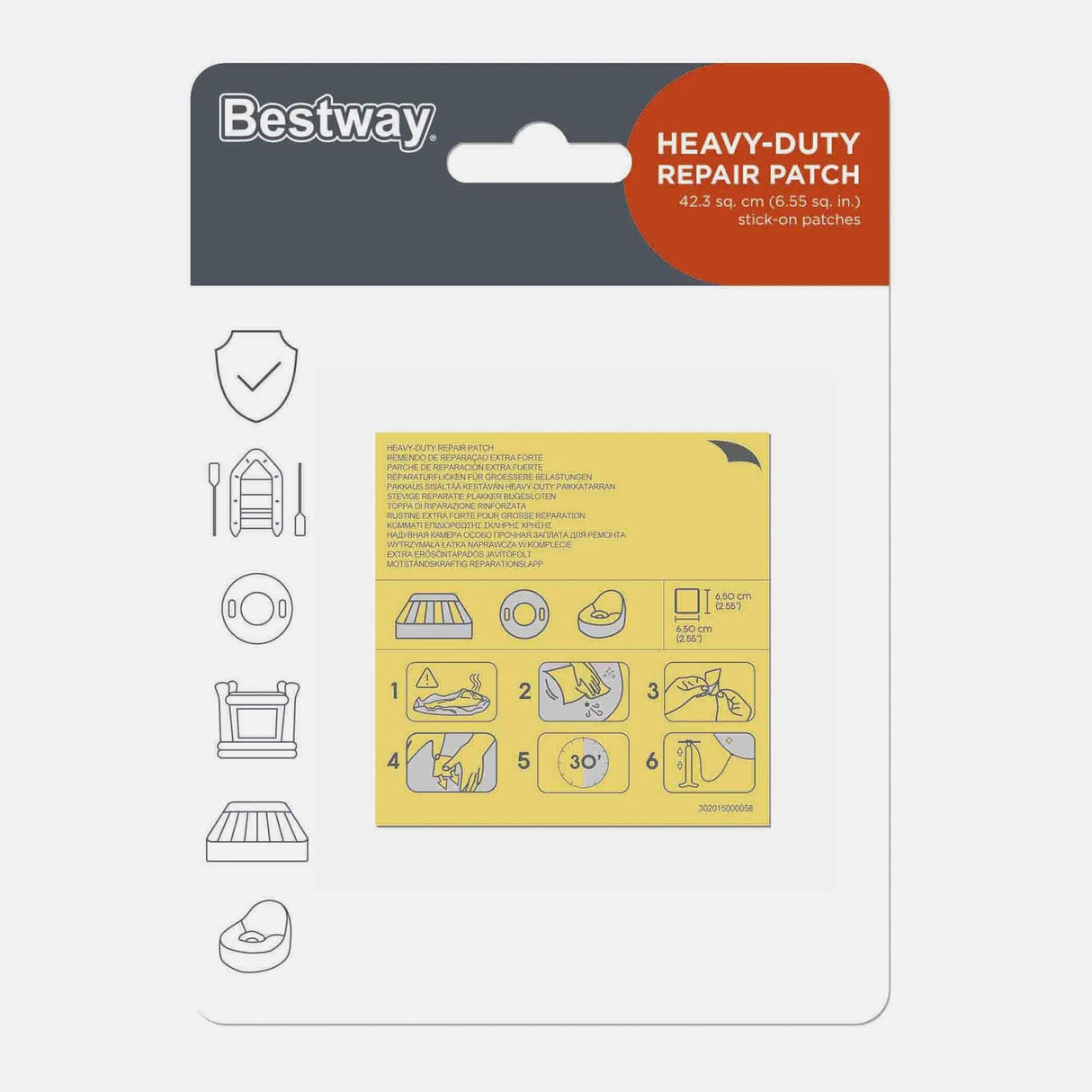لاصقة شفافة شديدة التحمل 6.5 سم من بيست واى 62068