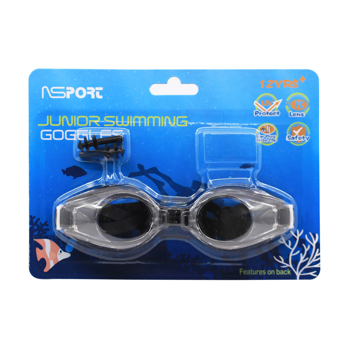 نظارة سباحة ( مقاس +12 سنة )