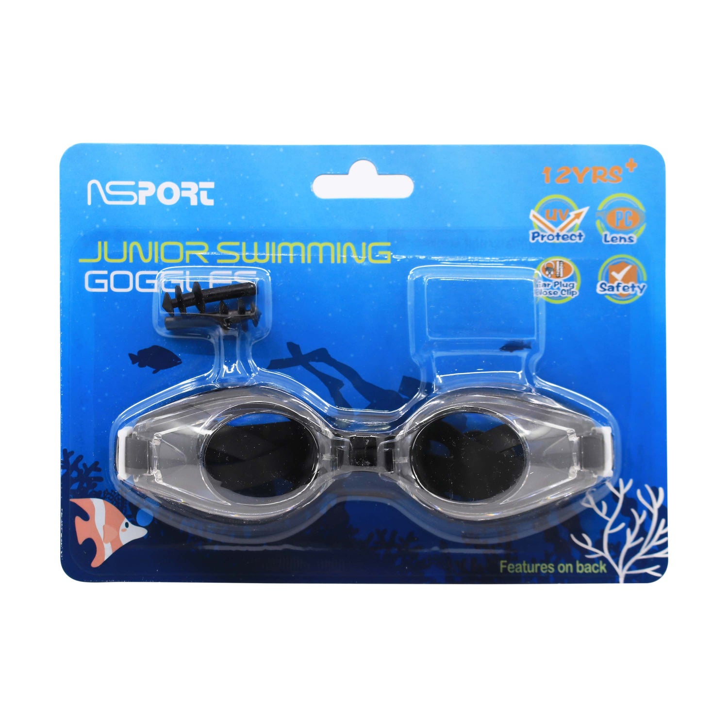 نظارة سباحة ( مقاس +12 سنة )