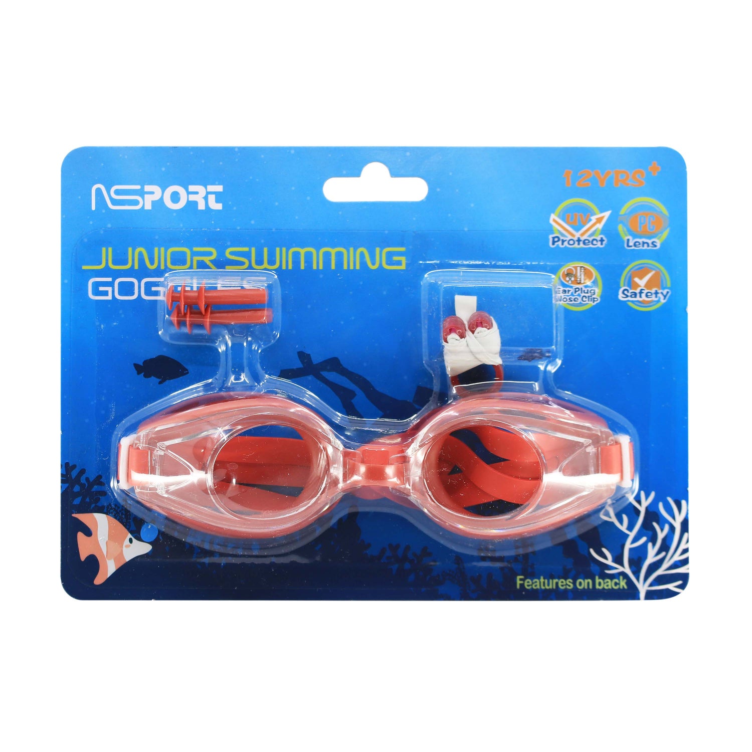 نظارة سباحة ( مقاس +12 سنة )