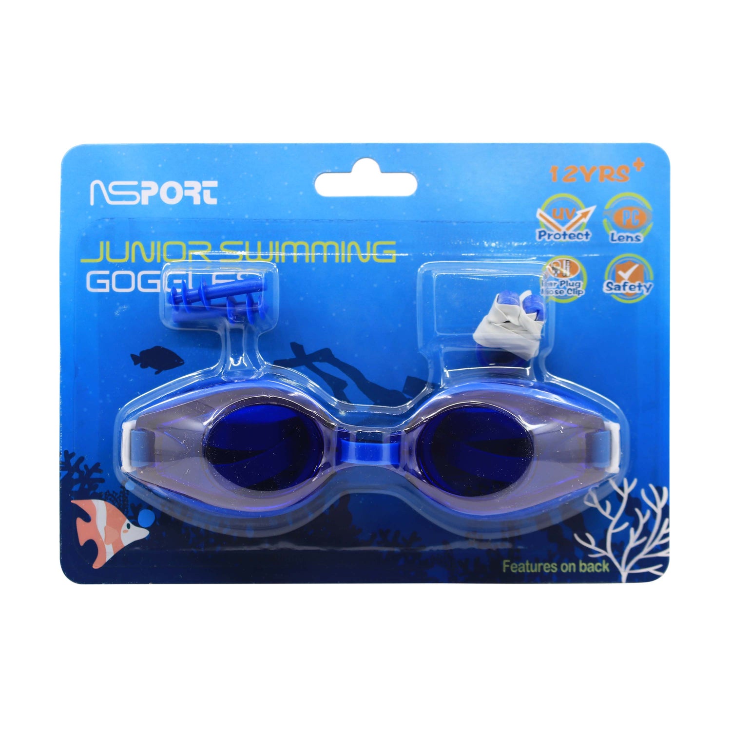 نظارة سباحة ( مقاس +12 سنة )
