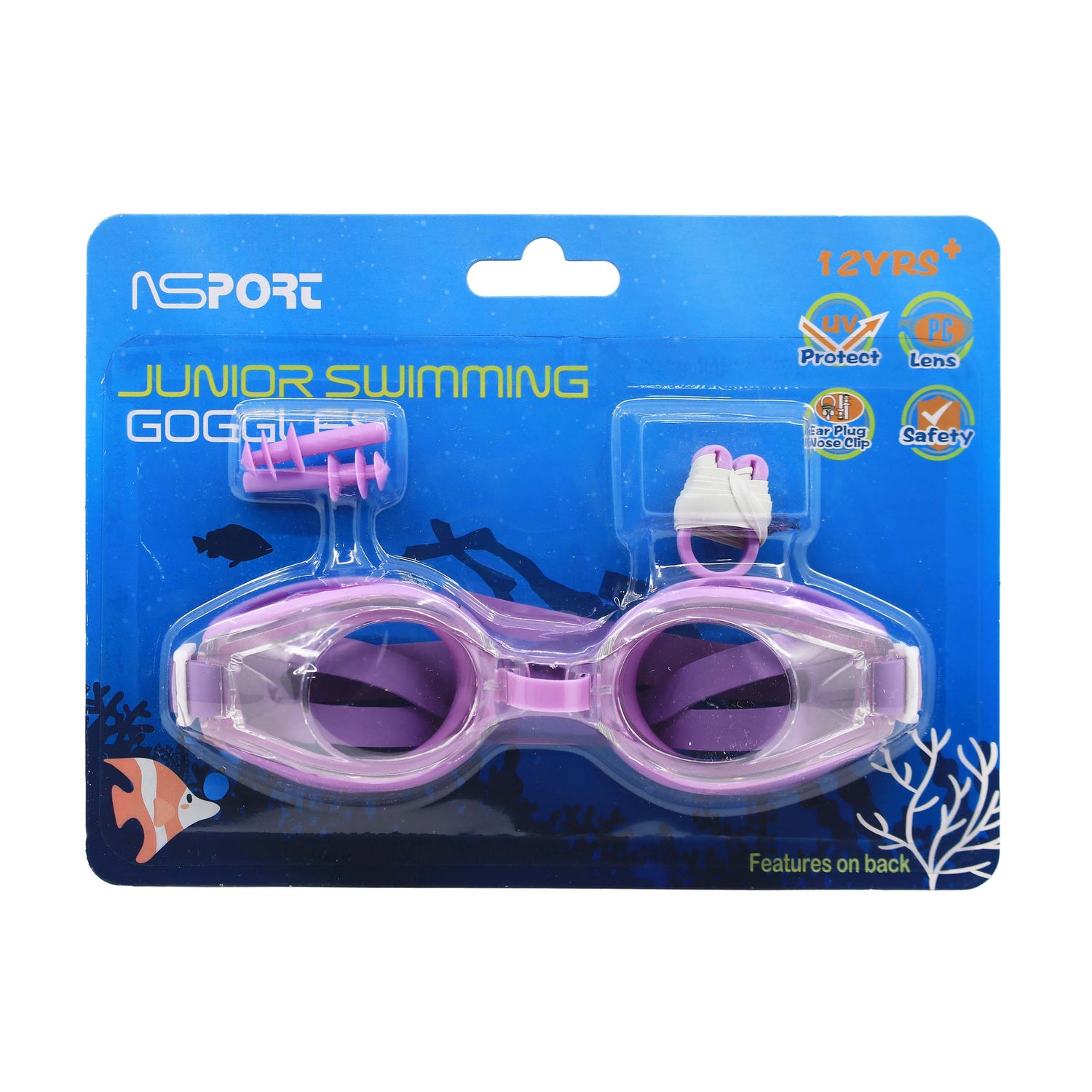 نظارة سباحة ( مقاس +12 سنة )