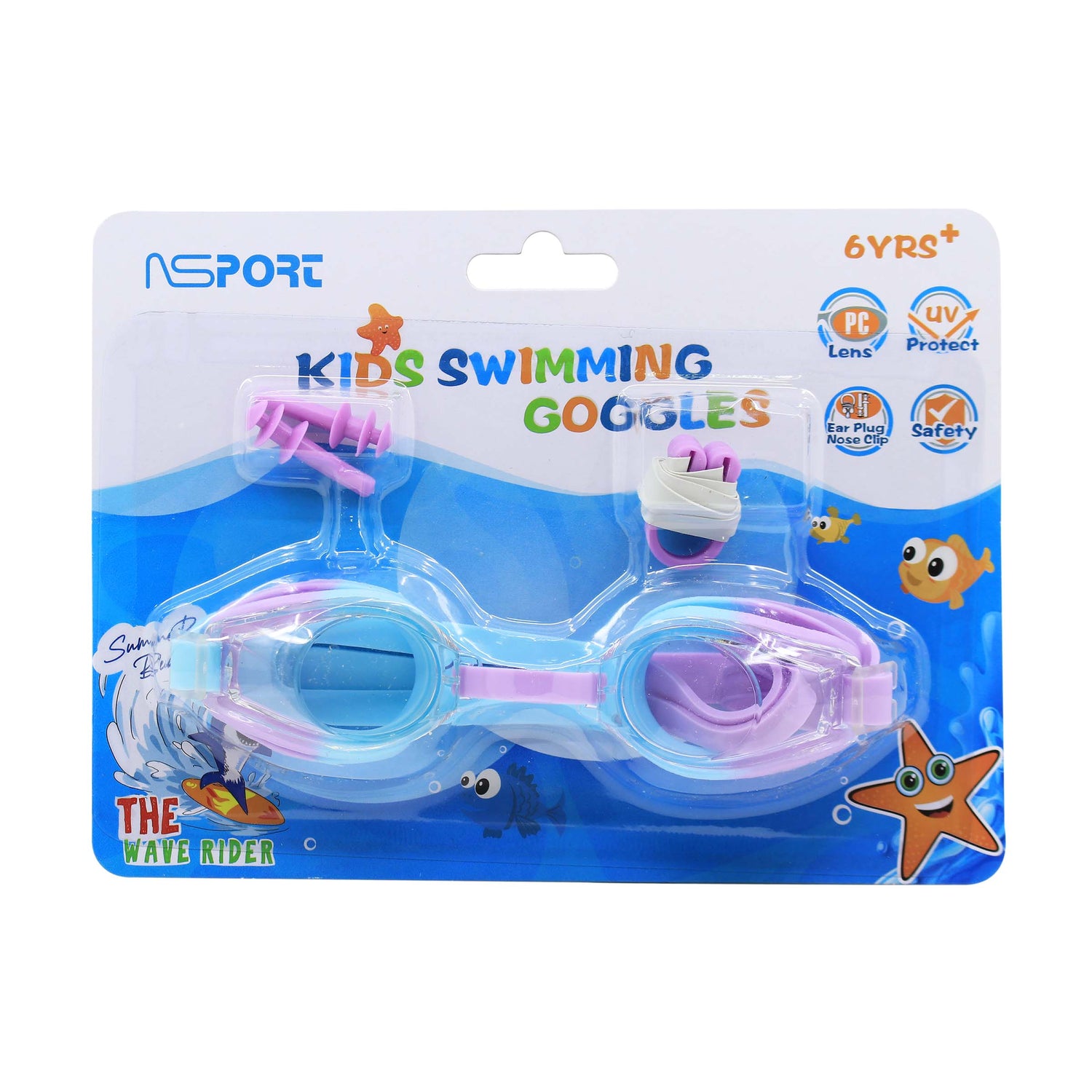 نظارة سباحة ( مقاس +6 سنة )