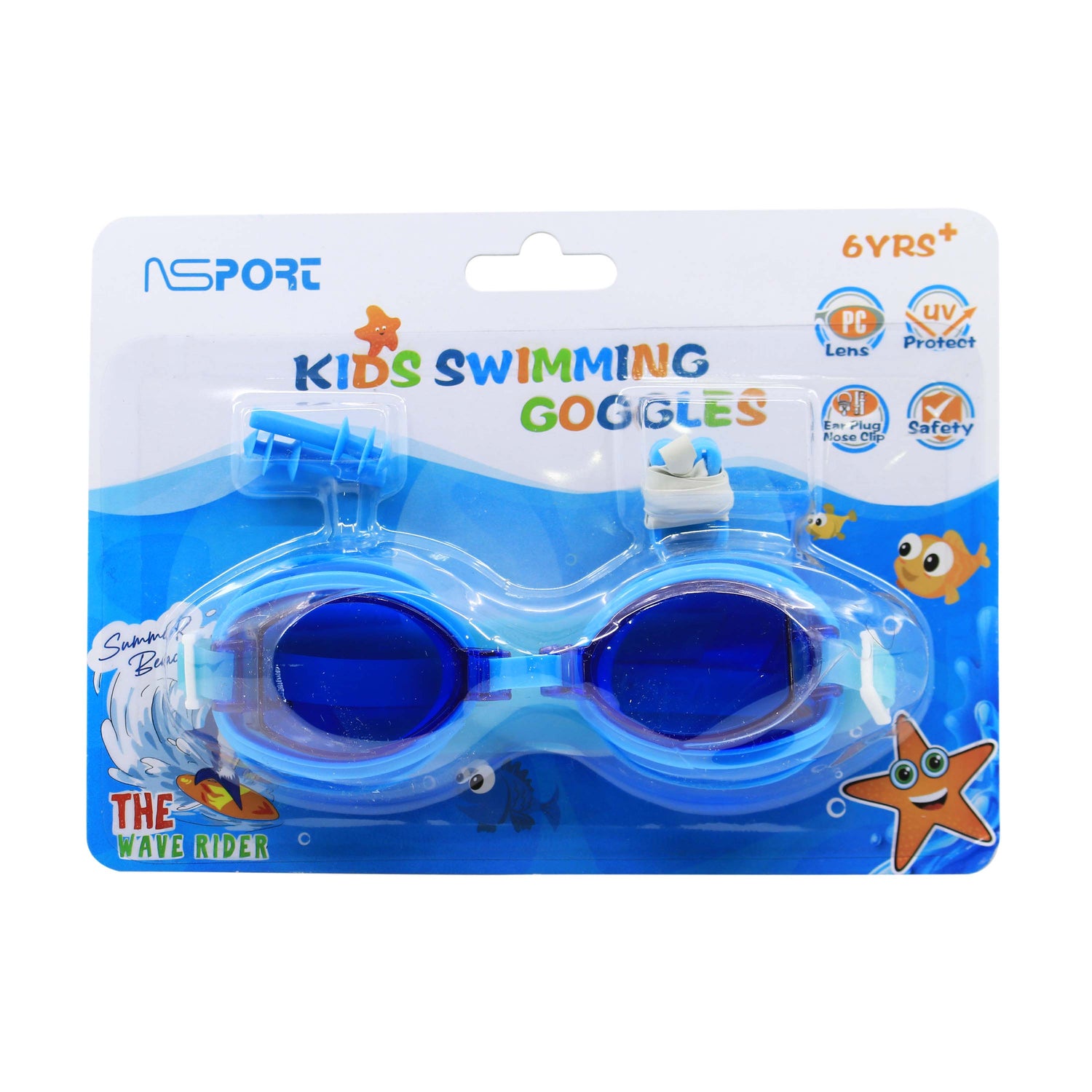 نظارة سباحة ( مقاس +6 سنة )