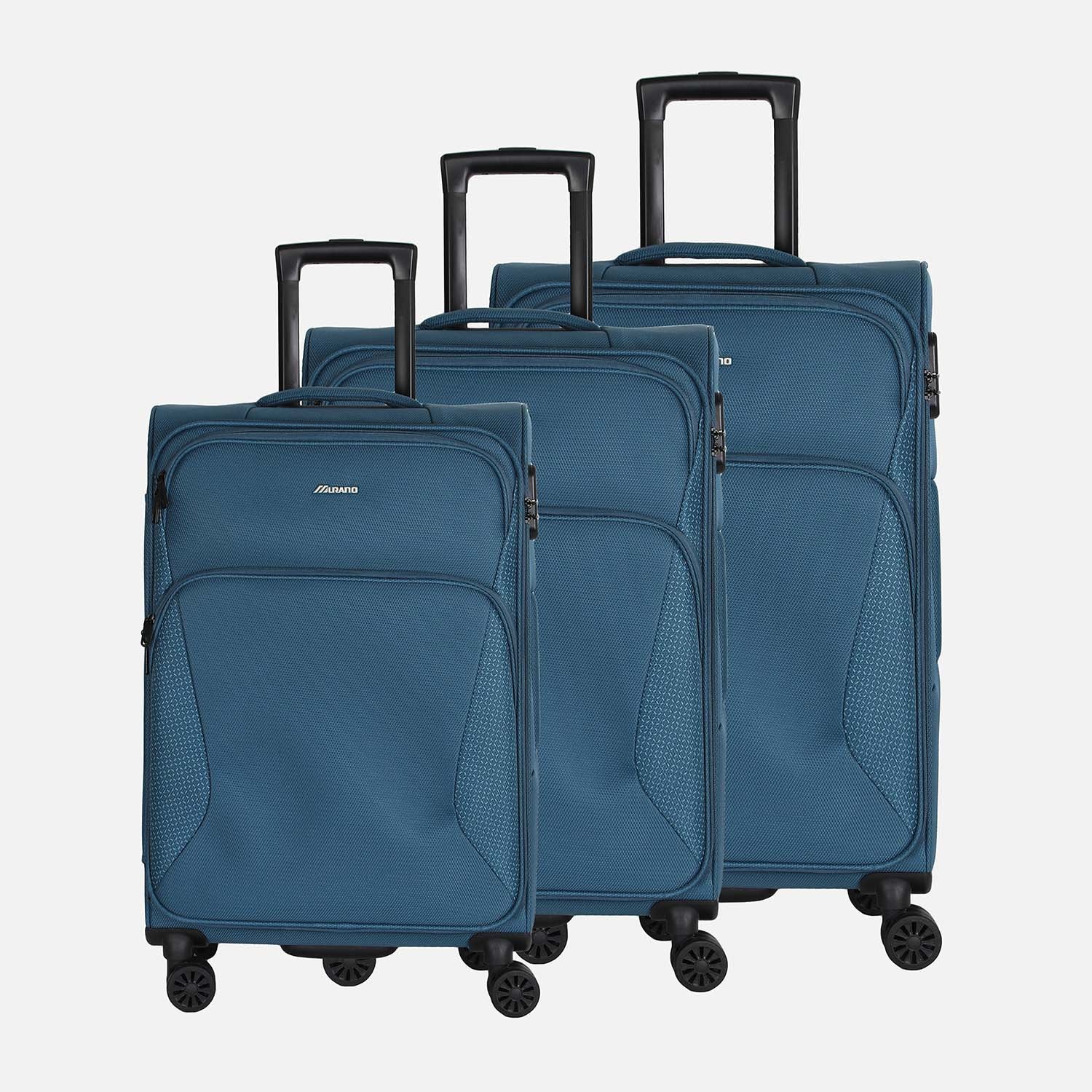 TROLLEY SOFT CASE 3PIECES  SET (SIZE: 19"24"28")