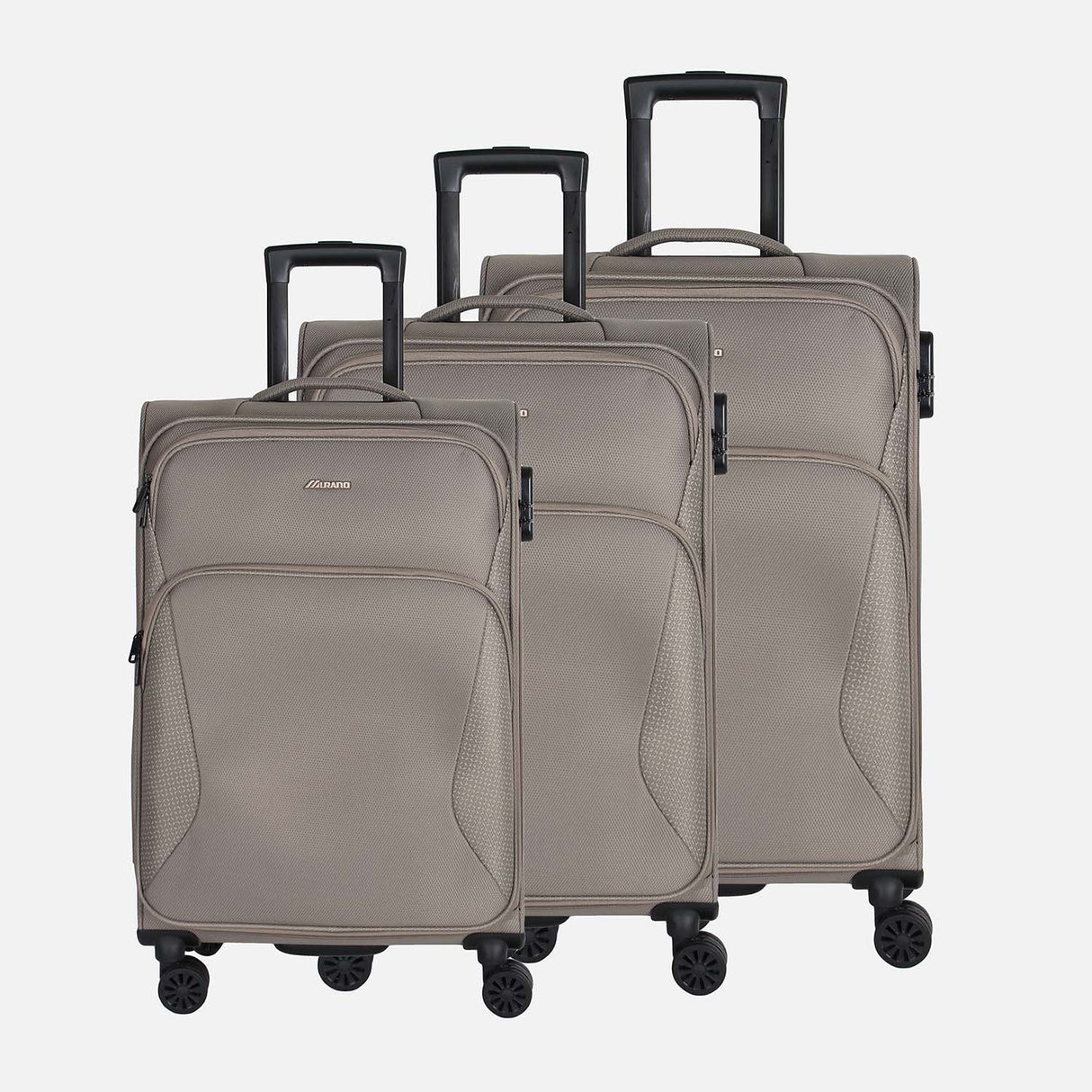 TROLLEY SOFT CASE 3PIECES  SET (SIZE: 19"24"28")