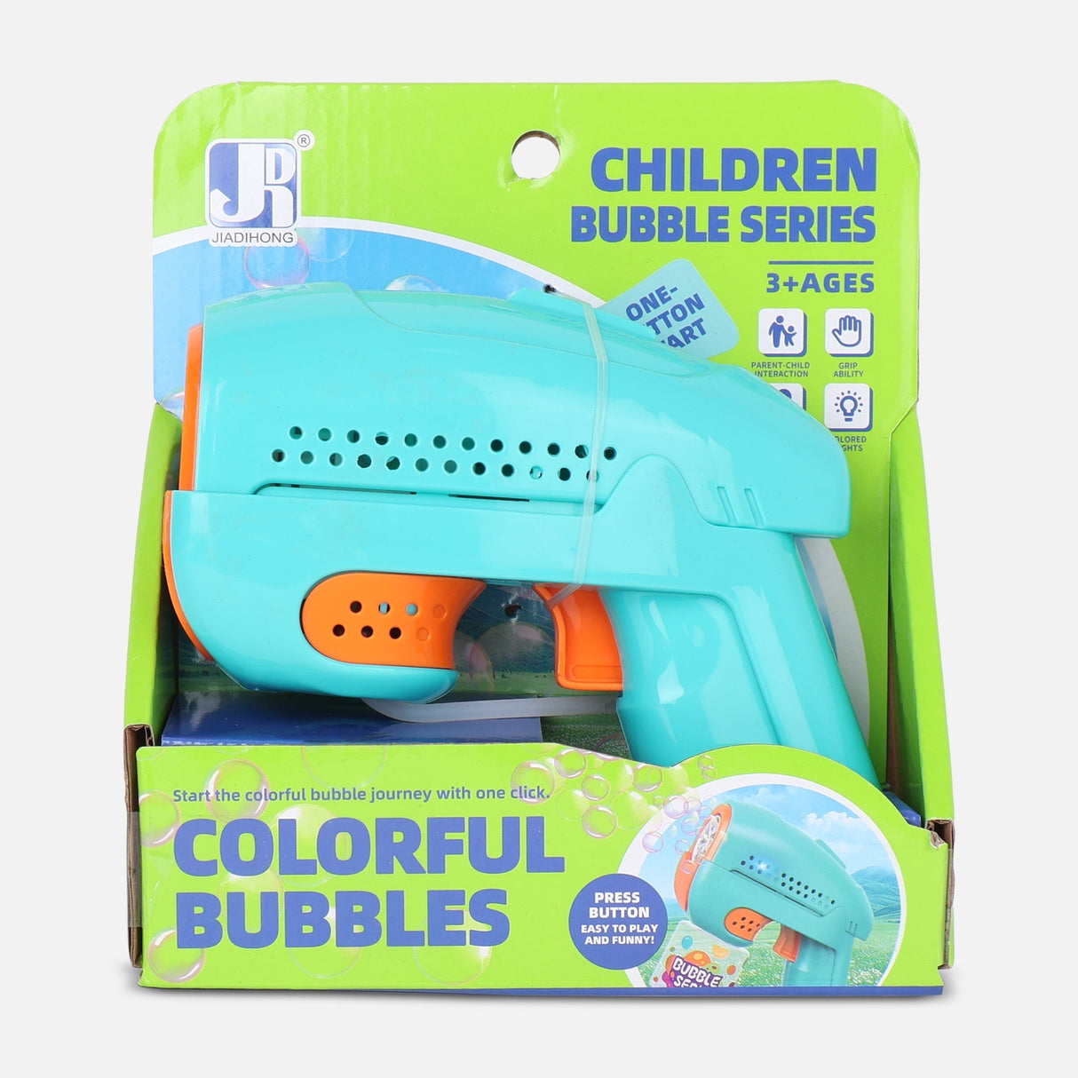6 HOLES B/O SPACE BUBBLE GUN TOY