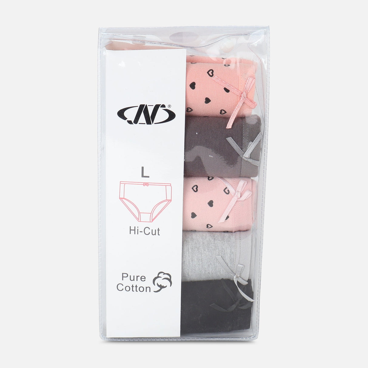 Women Mid-Rise Panties 5 Pieces