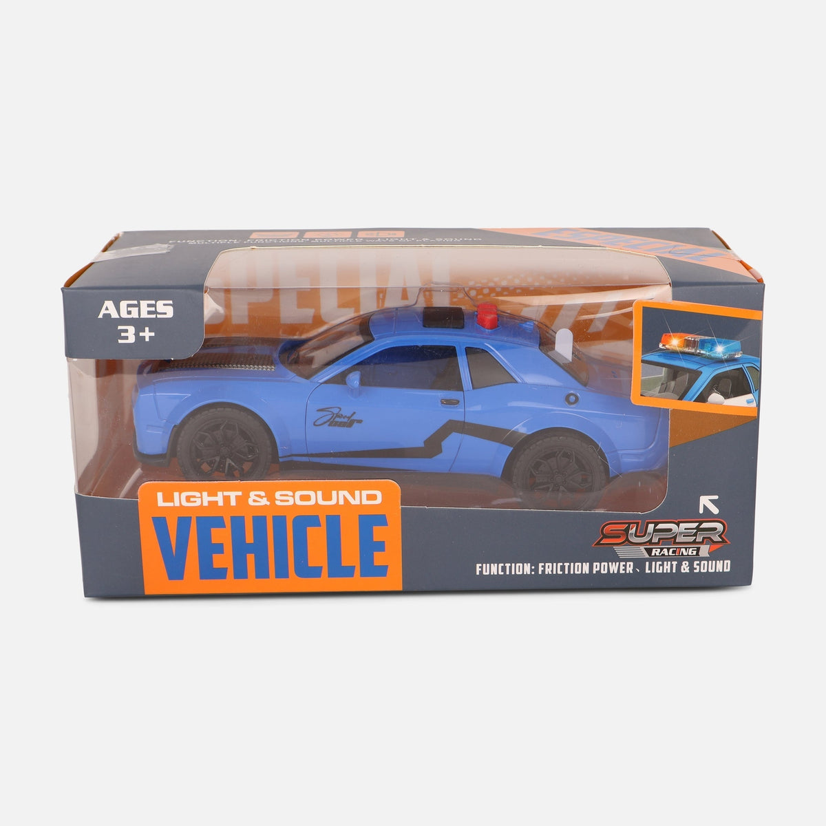 Kids Racing Car Toy – Push & Go With Lights And Doors