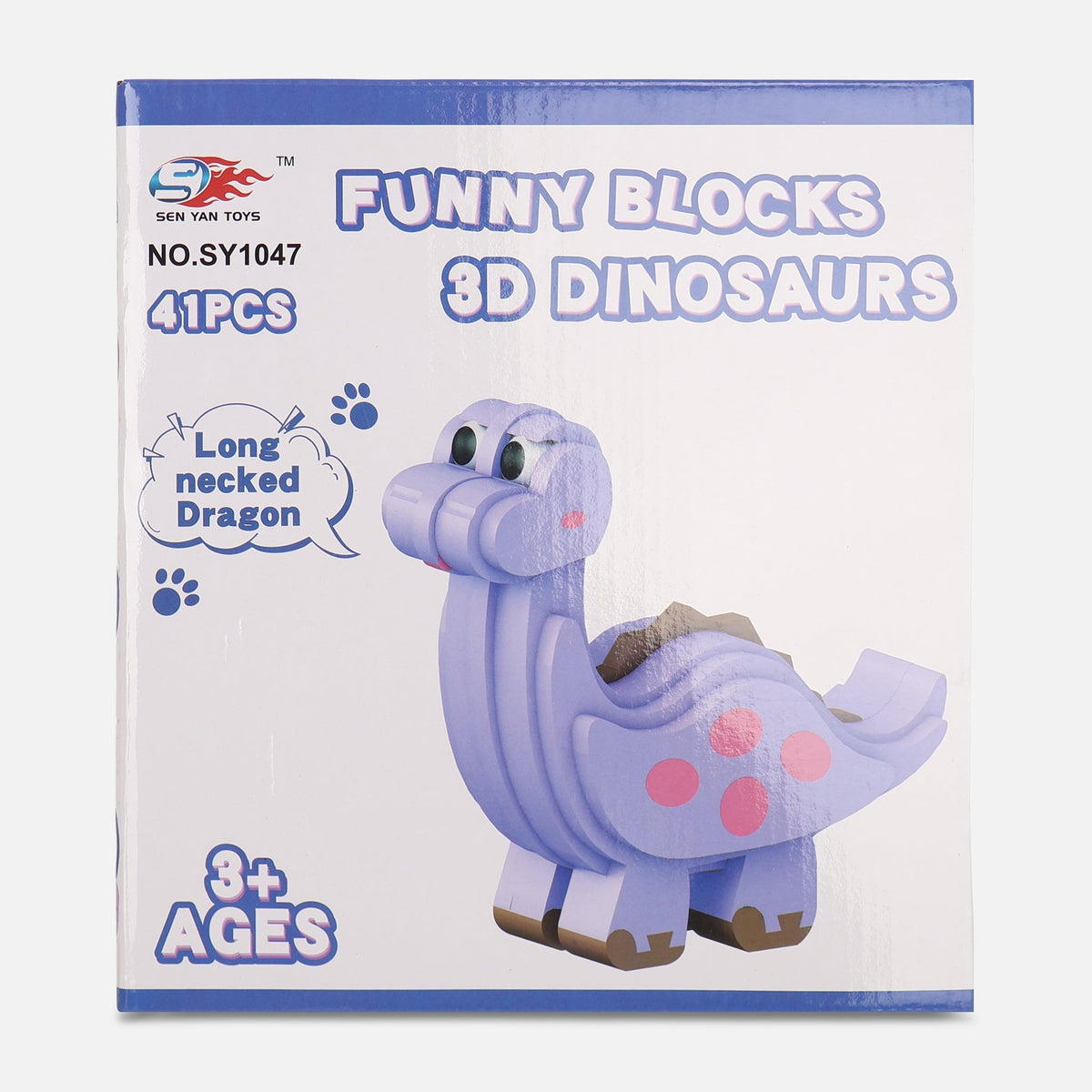 Kids Dinosaur Building Set-Diy Long Neck Puzzle Toy