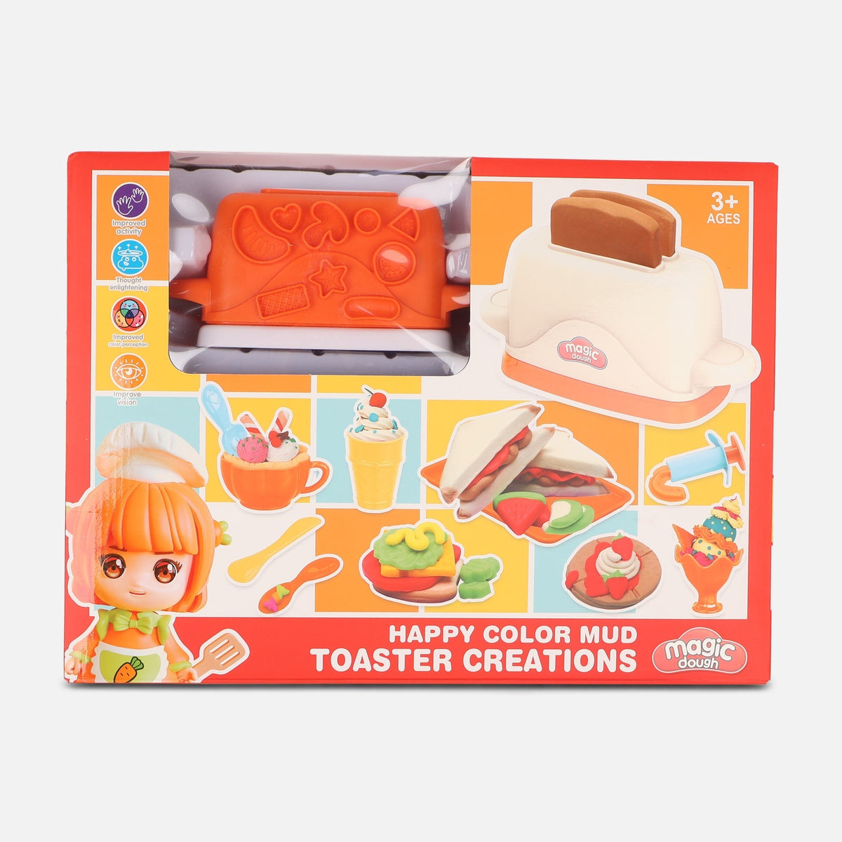 Play Dough Bread Maker Toy Set