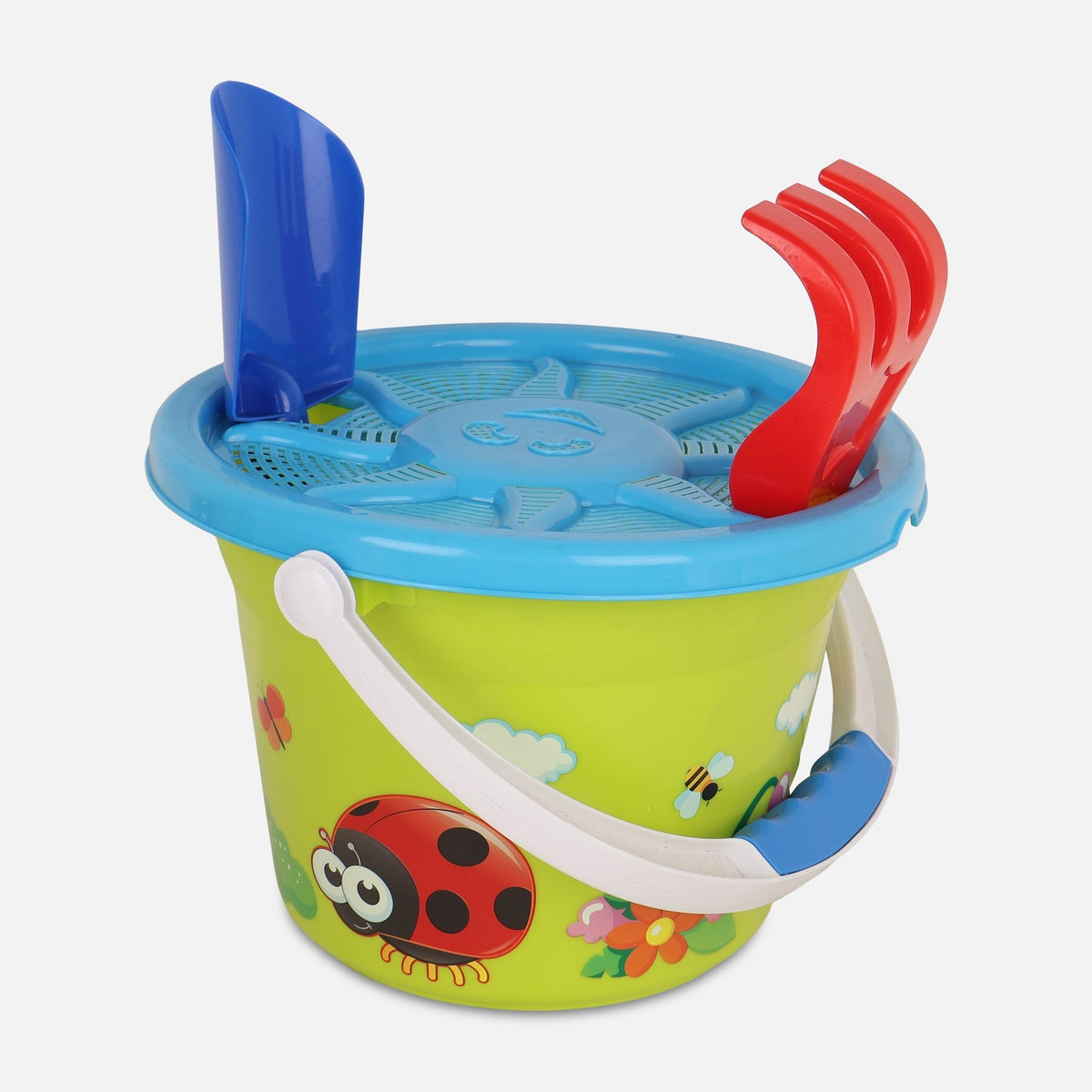 Beach Toys Bucket Sets With Sandglass 11Pcs