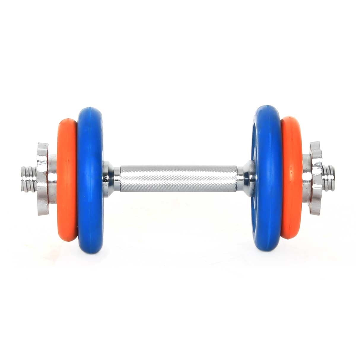 COLORED RUBBER DUMBBELL 1 PIECE SET 5KG