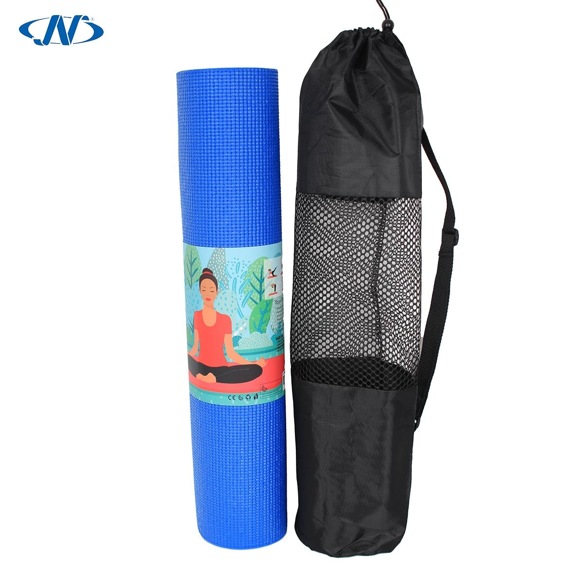 حصيرة للتمارين الرياضية JY-YM602 (أزرق - 173*61*0.6 سم)