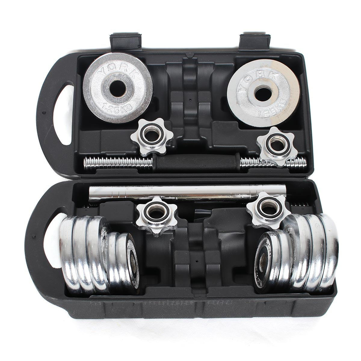 Chromed Dumbbell Set 15 kg