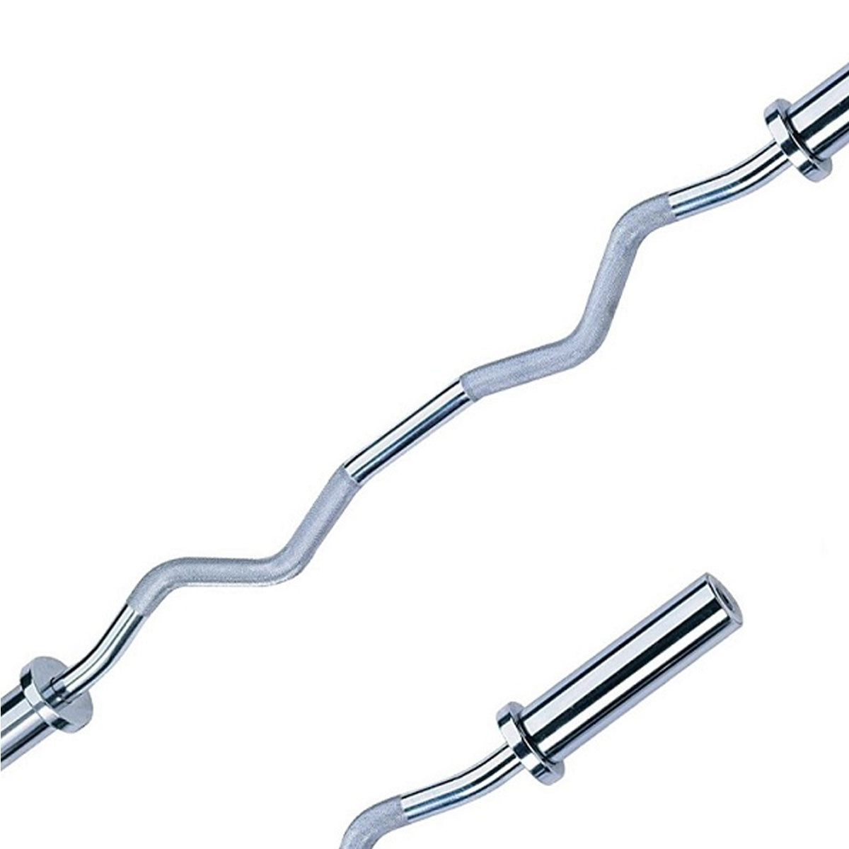 OLYMPIC CURL BAR CHROME