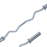 OLYMPIC CURL BAR CHROME