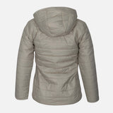 LADIES BASIC PUFFER JACKET WITH HOOD