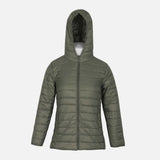 LADIES BASIC PUFFER JACKET WITH HOOD