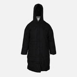 LADIES LONG PUFFER JACKET WITH HOOD