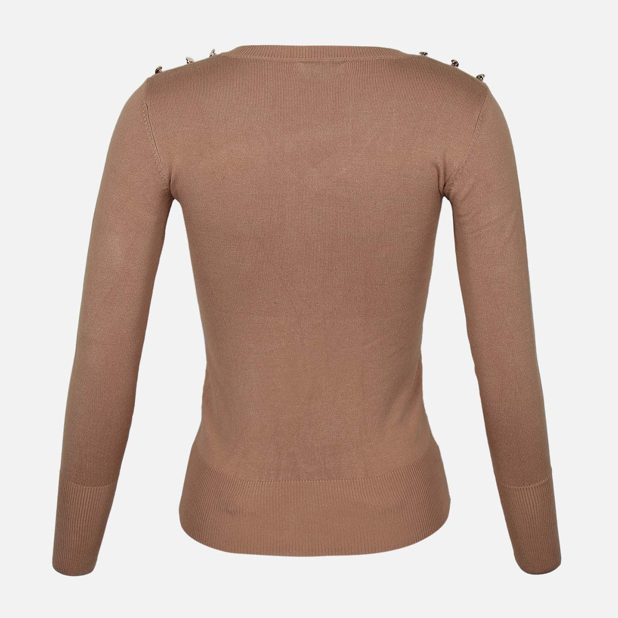 LADIES BASIC SWEATER V NECK