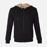 MEN HOODED FUR CARDIGAN