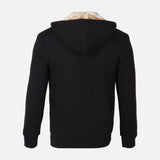 MEN HOODED FUR CARDIGAN