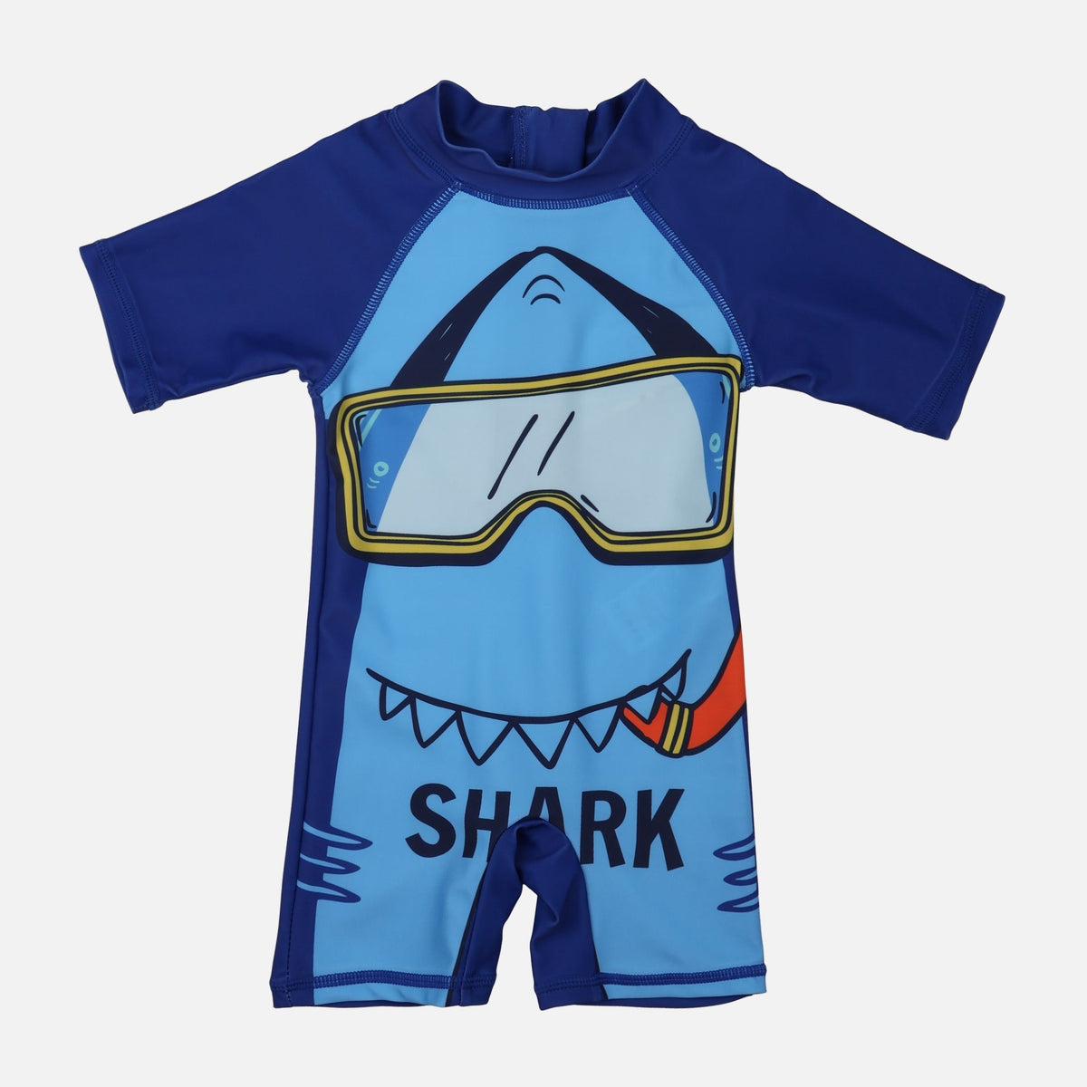 Boys 1 Piece Swimsuit Short Sleeve