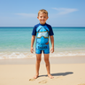 Boys 1 Piece Swimsuit Short Sleeve