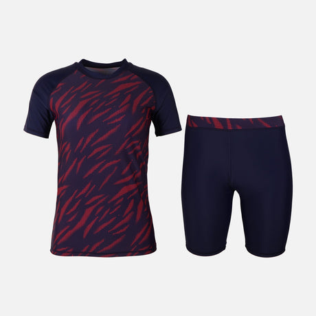 Boys Short Sleeve Rashguard Swim Set