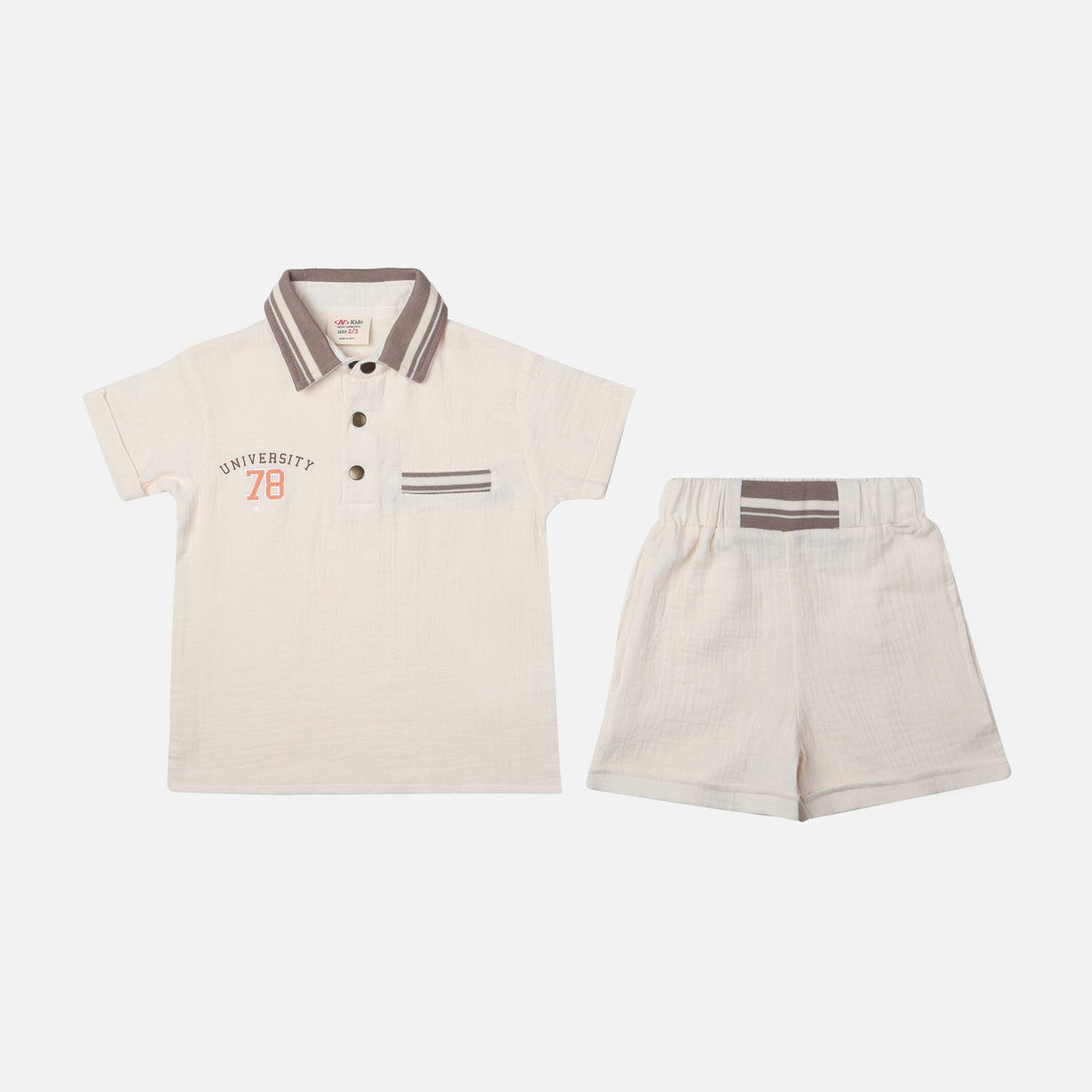 BOYS 2 PIECES SET POLO & SHORT