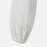 Women Long Sleeve Linen Blend Ankle Dress