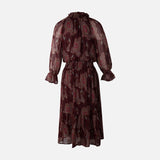 Women Lurex Long Sleeve Dress