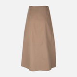 Women Linen Blend Maxi Skirt