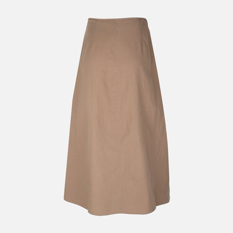 Women Linen Blend Maxi Skirt
